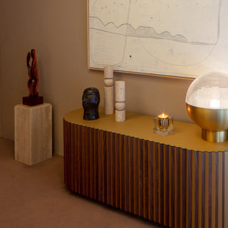 Bougeoir Fulcrum en marbre par Lee Broom