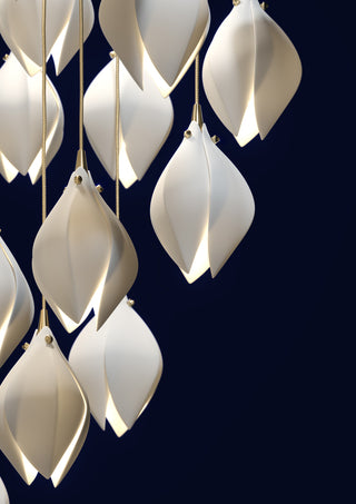 Bloom Conical Chandelier by Haberdashery