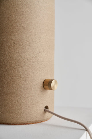 Lampe Tera en plâtre à la chaux par Ceramicah