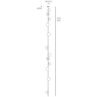 Ceiling lamp Stem 84 Serie by Omer Arbel