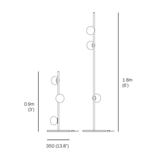 Floor lamp Stem 84 Serie by Omer Arbel