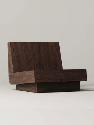 Walnut Lounge Chair by Monolith