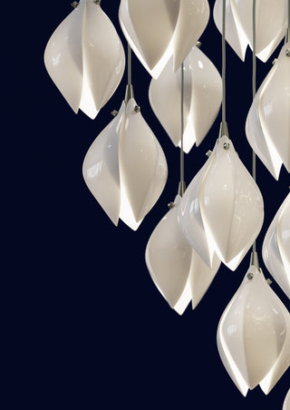 Bloom Conical Chandelier by Haberdashery