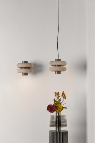 Duo Pendant marble beige Maya by Bandido Studio
