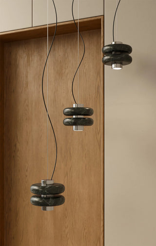 Duo pendant marble verde Tikal by Bandido Studio