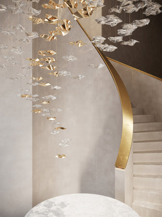 Sand & Sea Cascading wave chandelier by Haberdashery