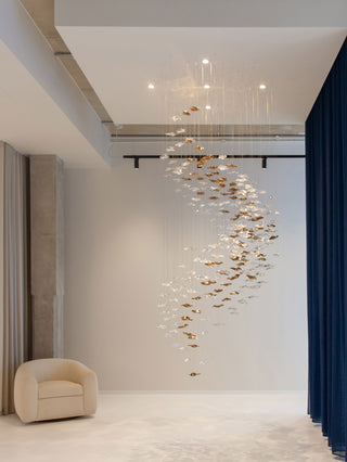Sand & Sea Cascading wave chandelier by Haberdashery