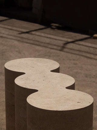 Travertine Console by Monolith