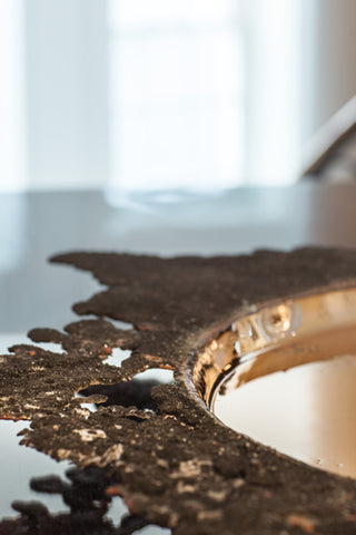 19 Overspill Brass Vessel by Omer Arbel