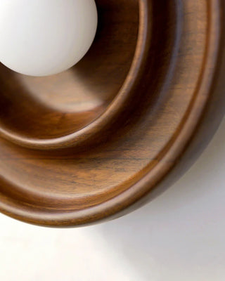 Discus Wall Light - Teak Wood by Studio Indigen