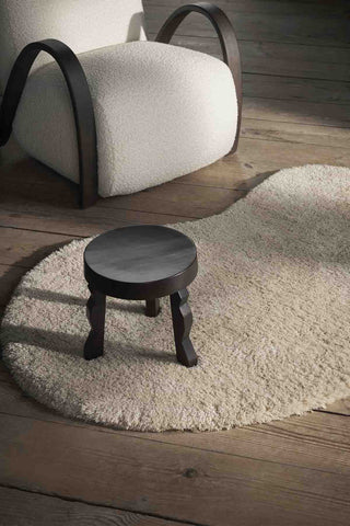 Ferm Living Faye Stool - Dark Stained Mango by Marz designs