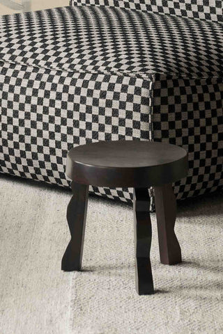 Ferm Living Faye Stool - Dark Stained Mango by Marz designs