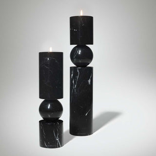 Bougeoir Fulcrum en marbre par Lee Broom