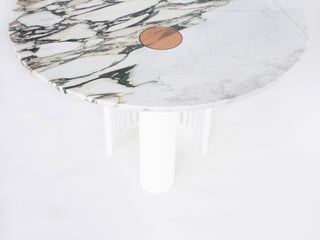 Marble Contour Dining Table by Bower Studios