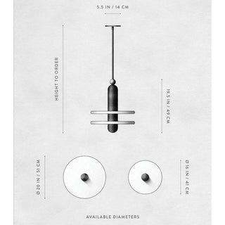 Median 1 pendant by Gabriel Hendifar