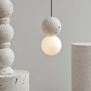 Suspension Origo blanche par David Pompa