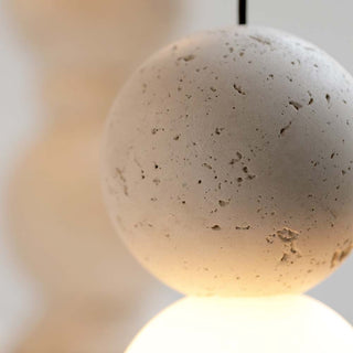 Suspension Origo blanche par David Pompa