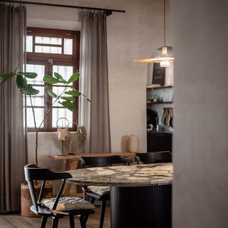 Palma beige warm grey suspension by David Pompa
