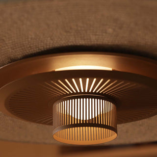 Suspension Palma beige ocre par David Pompa