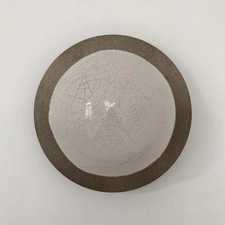 Raku-yaki sconce and ceiling light Lune by Emmanuelle Simon