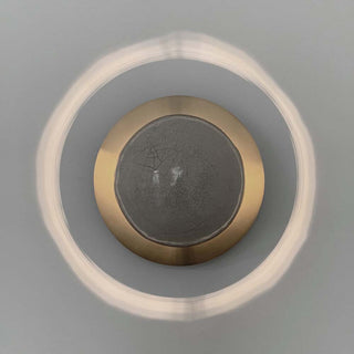 Raku-yaki sconce and ceiling light Lune by Emmanuelle Simon