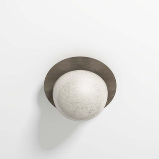 Raku-yaki sconce and ceiling light Lune by Emmanuelle Simon