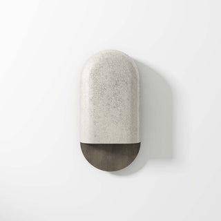 Raku-yaki sconce medium by Emmanuelle Simon