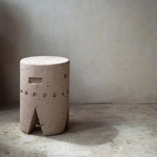 Stone totem Stool 01 by Daniel Orozco